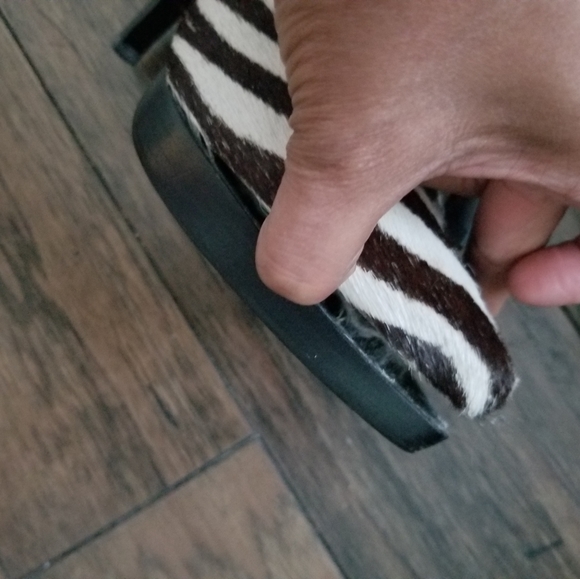 Steve Madden Mohair Zibra Print Platform Ankle Boots Survey Size 7 M - Picture 6 of 12